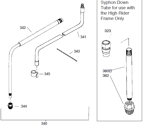 Epic 660HPX Syphon Assembly Parts